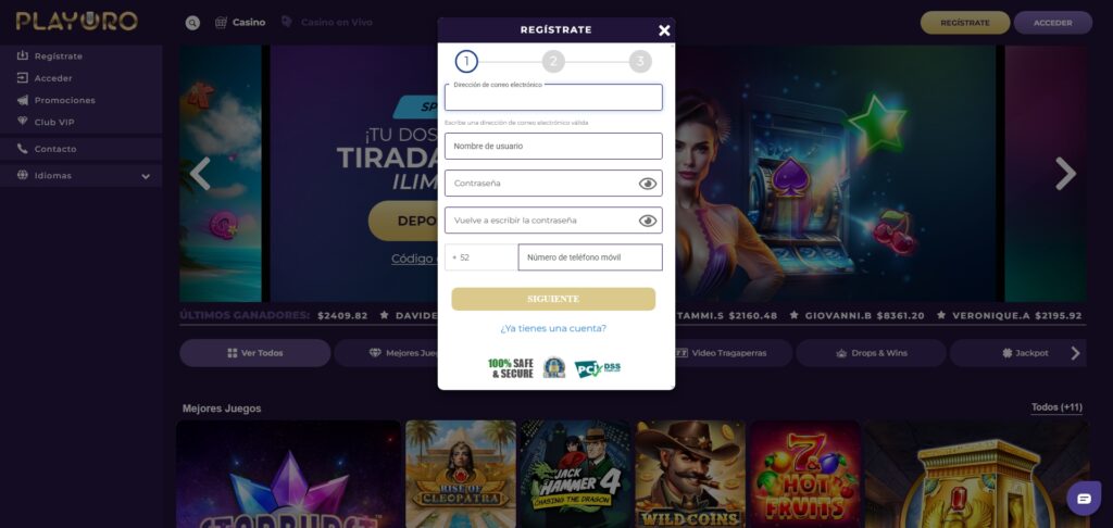 PlayOro Casino